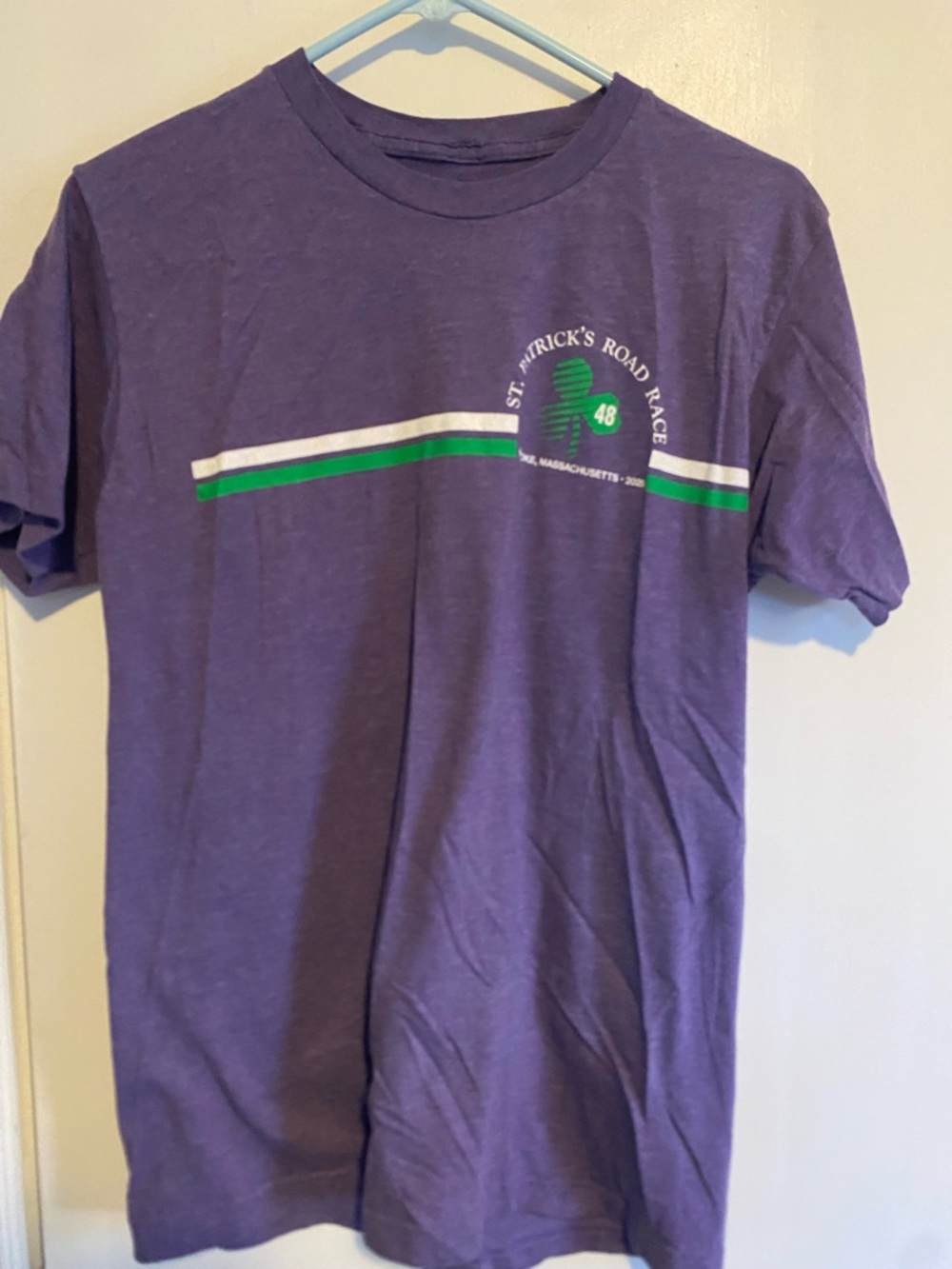 St. Patrick's Road Race Purple Graphic Tee